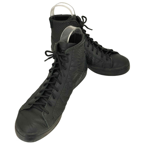 アディダス adidas パイソン型押し ハイカット スニーカー メンズ 27cm