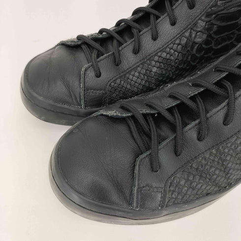 アディダス adidas パイソン型押し ハイカット スニーカー メンズ 27cm