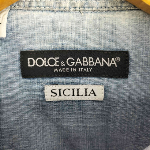 ドルチェアンドガッバーナ DOLCE&GABBANA ウエスタン L/S デニムシャツ メンズ 15/38