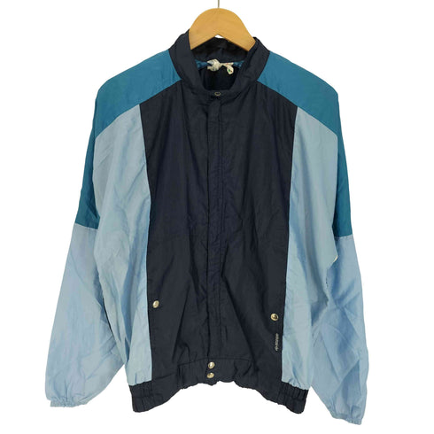 アディダス adidas 70S フランス製 万国旗タグ 切替 トレフォイルロゴパッチ スタンドネック ナイロンジャケット メンズ フランス174