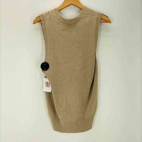 ダブルアールエルラルフローレン RRL RALPH LAUREN 00S フライ ロゴ ワッペン ミドルゲージ コットン ニット ベスト メンズ import:S