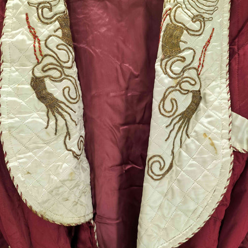 50-60S Souvenir SUKA Gown Jacket スーベニア スカ ガウン 龍 ドラゴン 刺繍 サテン メンズ import:M