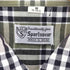 60s Sportswear 襟芯 チェック柄 オープンカラー半袖シャツ メンズ M