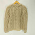 サックスフィフスアベニュー SAKS FIFTH AVENUE 70S イタリア製 VIRGIN WOOL バージン ウール モックネック フィッシャーマン ニット アラン ニット メンズ 18