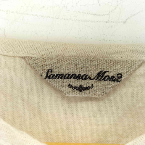 サマンサモスモス samansa Mos2 胸元刺繍ブラウス レディース FREE