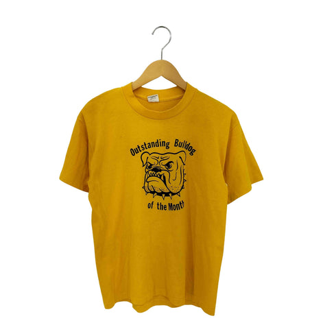 ベルトン BELTON 90s USA製 袖裾シングル Out standing Bulldog クルーネック 半袖Tシャツ カットソー メンズ M