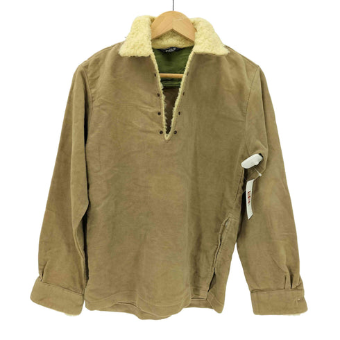 シアーズ Sears 60-70S Premiere USA製 襟袖ボア NYNCO ジップ 裾ジップ スキッパー レースアップ ドリルトップ プルオーバー シャツ メンズ import:S