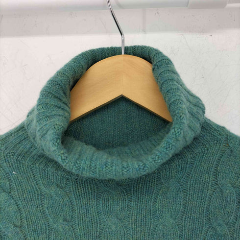 ポロラルフローレン POLO RALPH LAUREN エルボーパッチ タートルネック ケーブルニット レディース import:S