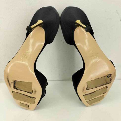 ジャンビトロッシ Gianvito Rossi フロントリボンピンヒールサンダル レディース EUR:38