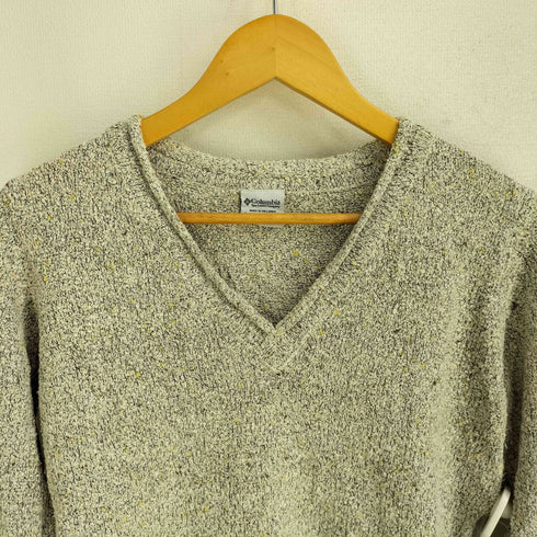 コロンビア Columbia L/S Vロールネックコットンニット レディース import:M