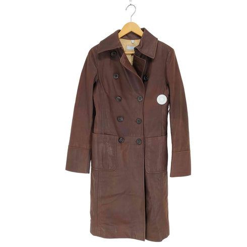 ストラネス STRENESSE レザーロングコート レディース 36