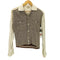 マルボロ Marlboro 50-60S Sportwear ハングトゥース 千鳥格子柄 切替 裾ニット 開襟 オープンカラー シャツ メンズ 14-14 1/2