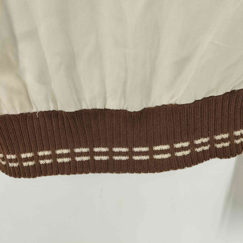 マルボロ Marlboro 50-60S Sportwear ハングトゥース 千鳥格子柄 切替 裾ニット 開襟 オープンカラー シャツ メンズ 14-14 1/2