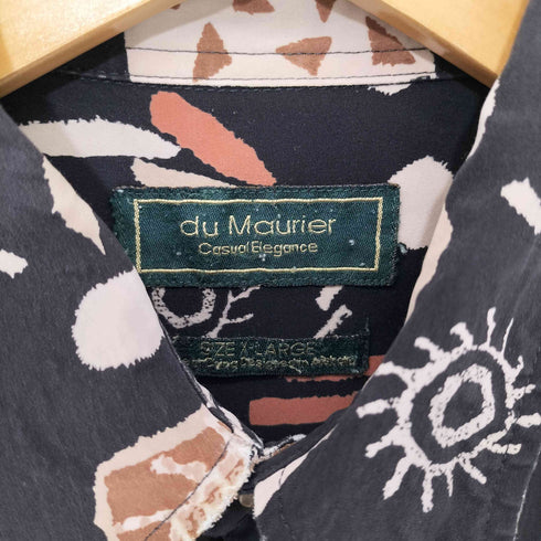 du Maurier フロントポケット 総柄S/Sシャツ メンズ XL