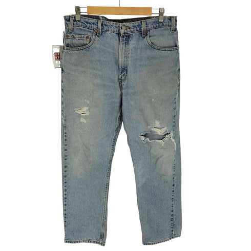リーバイス Levis 505 メキシコ製 ボタン裏刻印493 REGULAR FIT STRAIGHT LEG ダメージ ストレート デニム パンツ メンズ W36 L30