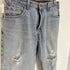 リーバイス Levis 505 メキシコ製 ボタン裏刻印493 REGULAR FIT STRAIGHT LEG ダメージ ストレート デニム パンツ メンズ W36 L30