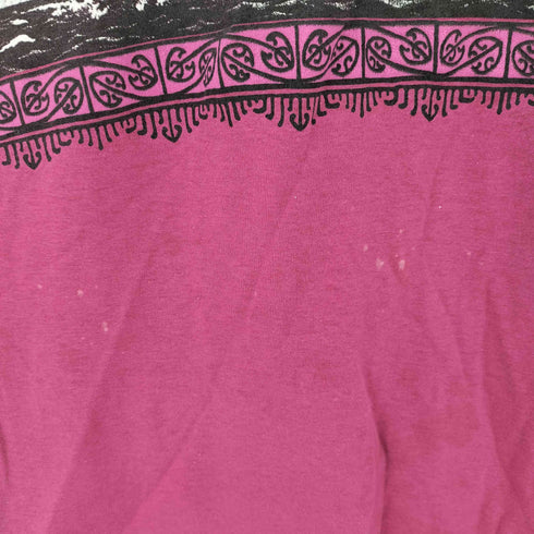 90S USA製 シングルステッチ HAWAI ハワイ プリント 半袖 Tシャツ メンズ import:M