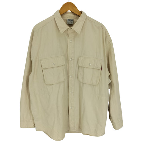 ビッグマック BIG MAC 22SS USA製 フラップポケット デニム コットン シャツ ジャケット メンズ import:L