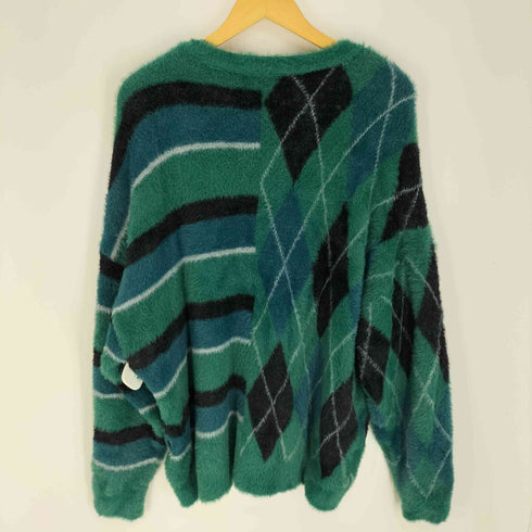 アジョバイアジョ AJOBYAJO Argyle Stripe Mixed Cardigan アーガイル ストライプ ミックス 長袖 カーディガン メンズ