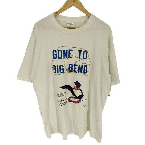 サンベルト sunbelt 80S USA製 50/50 ポリコットン GONE TO BIG BEND キャラクター 立体 プリント S/S Tシャツ メンズ import:XL