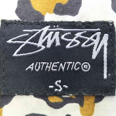 ステューシー Stussy 00s フロントダブルポケット 半袖レオパードシャツ メンズ JPN:S