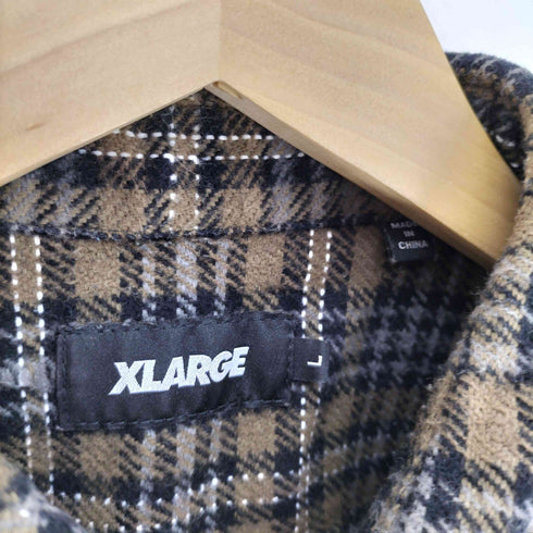 エクストララージ XLARGE 24AW PATCHED FLANNEL SHIRT パッチ フランネル シャツ メンズ JPN:L