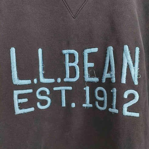 エルエルビーン L.L.Bean ロゴ刺繍 前V クルーネックスウェット メンズ import:XXL