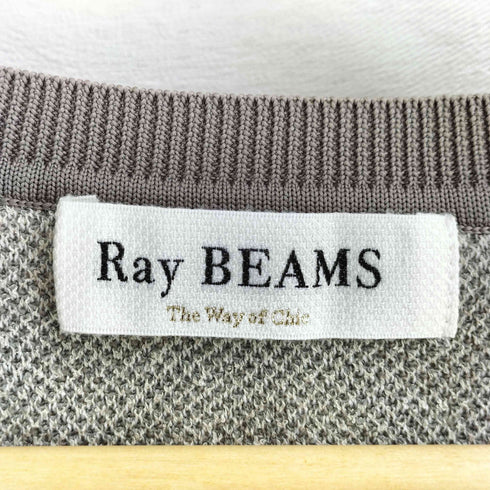 レイビームス Ray BEAMS ジャカード Vネック ベスト レディース