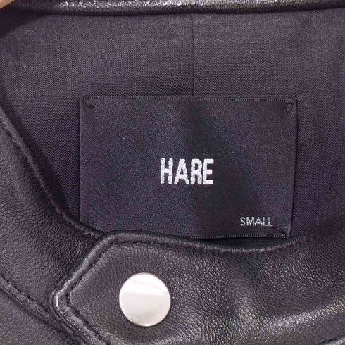 ハレ HARE シープレザー シングル ライダース ジャケット ユニセックス メンズ JPN:S