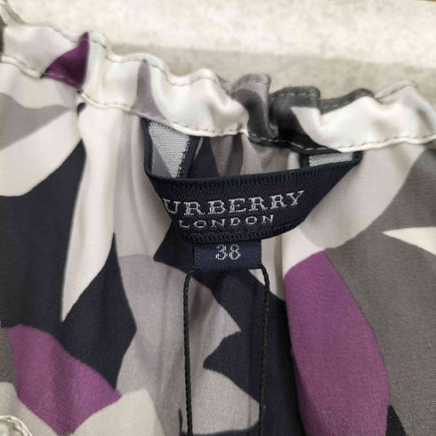 バーバリーロンドン BURBERRY LONDON 総柄シルクワンピース レディース 38