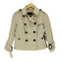 バーバリーロンドン BURBERRY LONDON ノヴァチェックパイピング ポリリネンショートトレンチ レディース 38