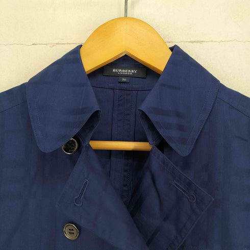 バーバリーロンドン BURBERRY LONDON チェック柄 7分袖 ショートトレンチ レディース 38