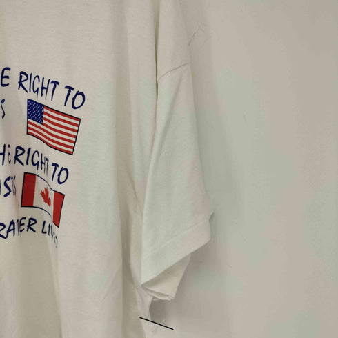 フルーツオブザルーム FRUIT OF THE LOOM USA製 シングルステッチ 国旗 メンズ XXXL