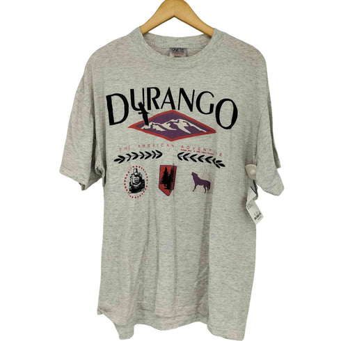 オニータ ONEITA POWER/50 plus USA製 90S コピーライト 1993年 発泡 プリント シングルステッチ 半袖 Tシャツ 霜降り メンズ import:XL