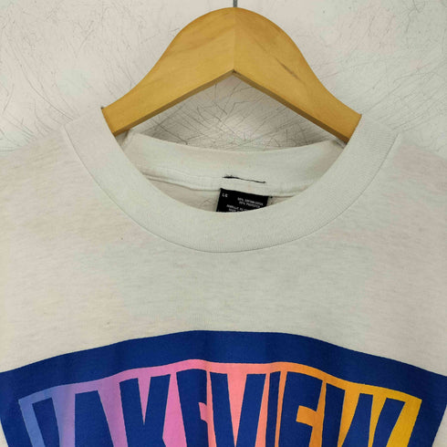 スクリーンスターズ SCREEN STARS BEST 90s カナダ製 シングルステッチ 57-90 プリント カレッジ 半袖 Tシャツ メンズ import:L