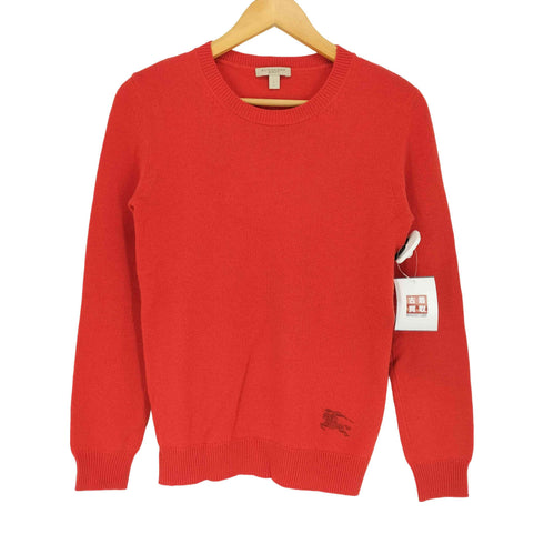 バーバリーブリット BURBERRY BRIT ロゴプリント 綿混カシミヤニット CASHMERE&COTTON レディース S
