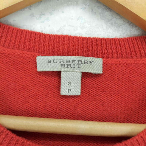 バーバリーブリット BURBERRY BRIT ロゴプリント 綿混カシミヤニット CASHMERE&COTTON レディース S