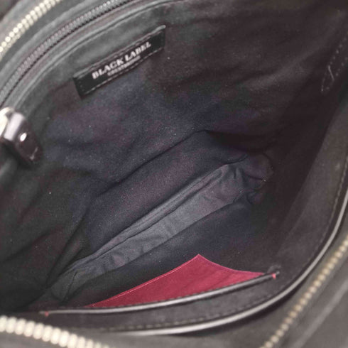 ブラックレーベルクレストブリッジ BLACK LABEL CRESTBRIDGE サイドチェック レザー切替ショルダーバッグ メンズ