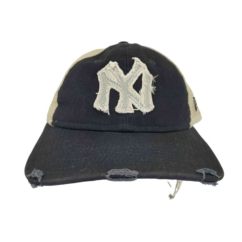 ニューエラ NEW ERA ダメージ加工フロント刺繍メッシュキャップ メンズ