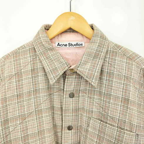 アクネストゥディオズ ACNE STUDIOS Check Jacket 中綿チェックシャツジャケット メンズ EUR:48