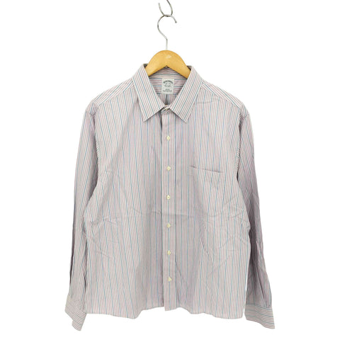ブルックスブラザーズ BROOKS BROTHERS L/S SLIM FIT ストライプ長袖シャツ メンズ 16 1/2-34