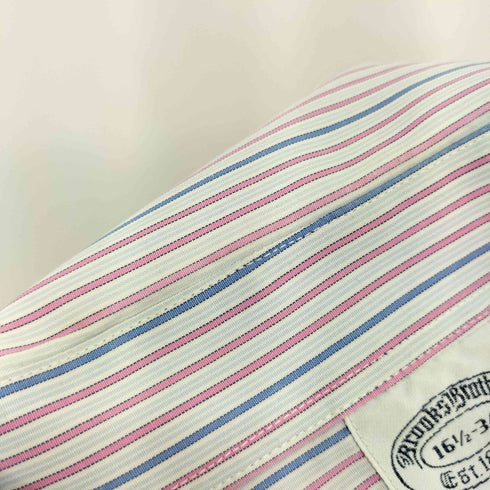 ブルックスブラザーズ BROOKS BROTHERS L/S SLIM FIT ストライプ長袖シャツ メンズ 16 1/2-34