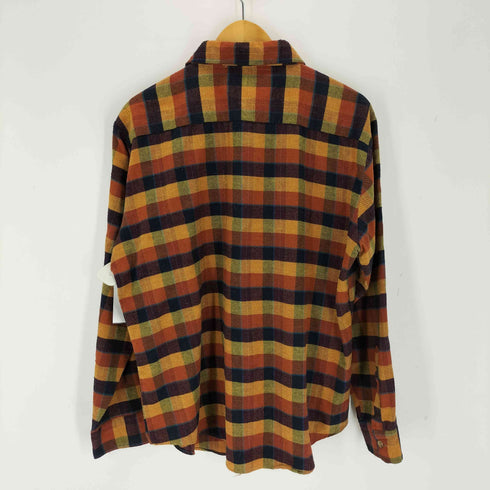ローバーズ ROEBUCKS 香港製 フランネルチェックシャツ メンズ import:L