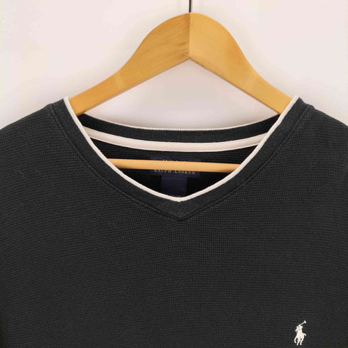 ポロラルフローレン POLO RALPH LAUREN Vネック サーマルシャツ メンズ import:XL
