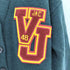 アンスクリア INSCRIRE VAN LETTERD CARDIGAN ワッペン レタード Vネック ニットカーディガン メンズ import:S