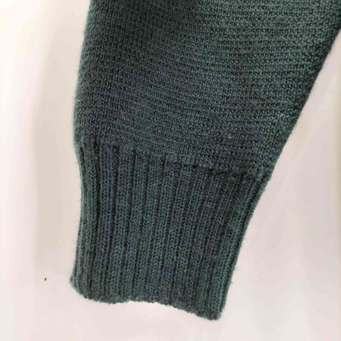 アンスクリア INSCRIRE VAN LETTERD CARDIGAN ワッペン レタード Vネック ニットカーディガン メンズ import:S