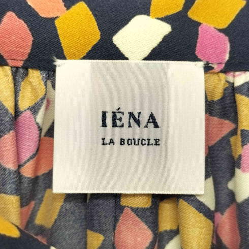 イエナラブークル IENA LA BOUCLE ダイヤプリント シャツワンピース レディース