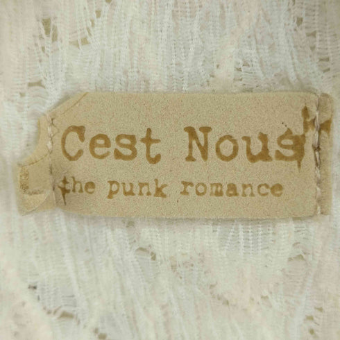 Cest Nous ドレープカットワークカーディガン レディース JPN:M
