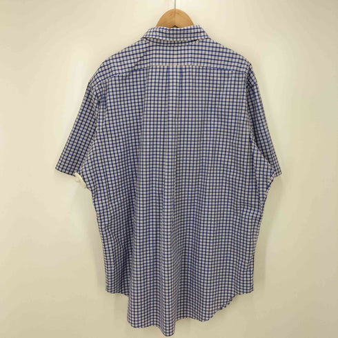 ラルフローレン RALPH LAUREN CLASSIC FIT ポニー刺繍 チェック柄 ボタンダウン 半袖シャツ メンズ JPN:XL