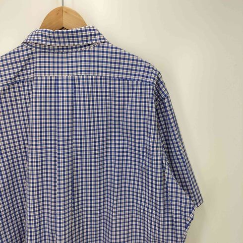 ラルフローレン RALPH LAUREN CLASSIC FIT ポニー刺繍 チェック柄 ボタンダウン 半袖シャツ メンズ JPN:XL